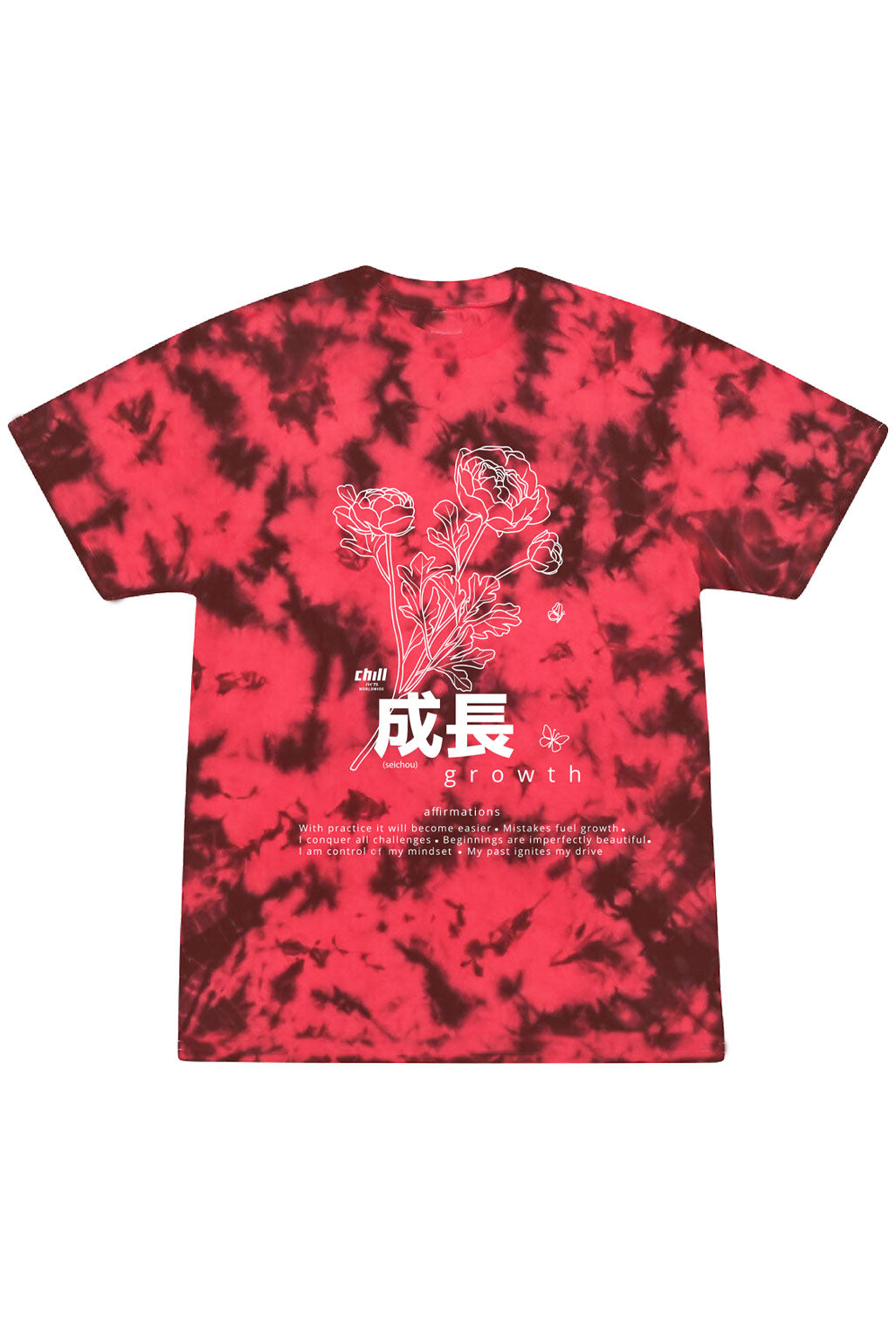 Growth Affirmations Tie Dye Tee